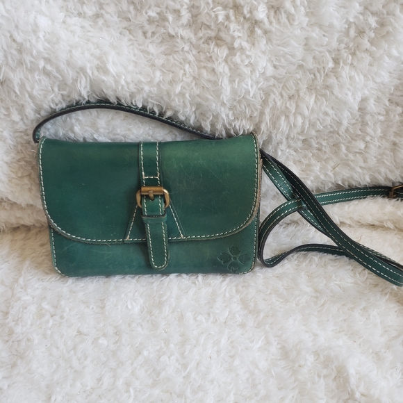 Patricia Nash | Bags | Patricia Nash Small Dark Green Leather Crossbody
